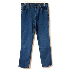 Wrangler Cowboy Cut 936 Slim Fit Active Flex Jeans Indigo Blue 35x34 Mens